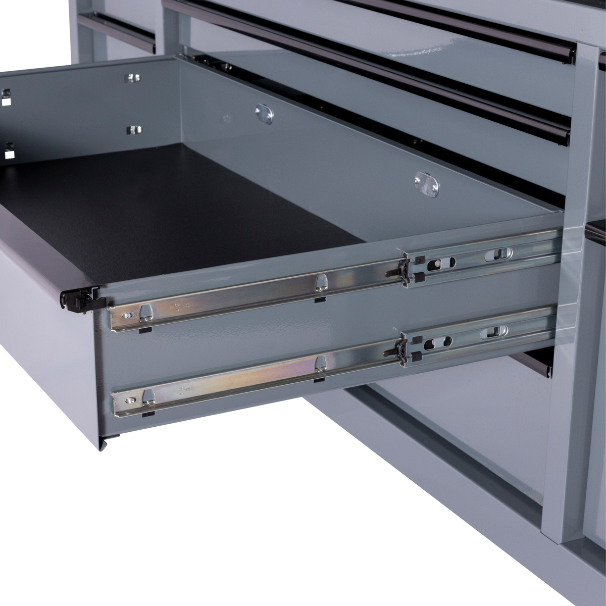 SGS 72in Roller Cabinet with Top Hutch | 14 Drawers | Slate Grey